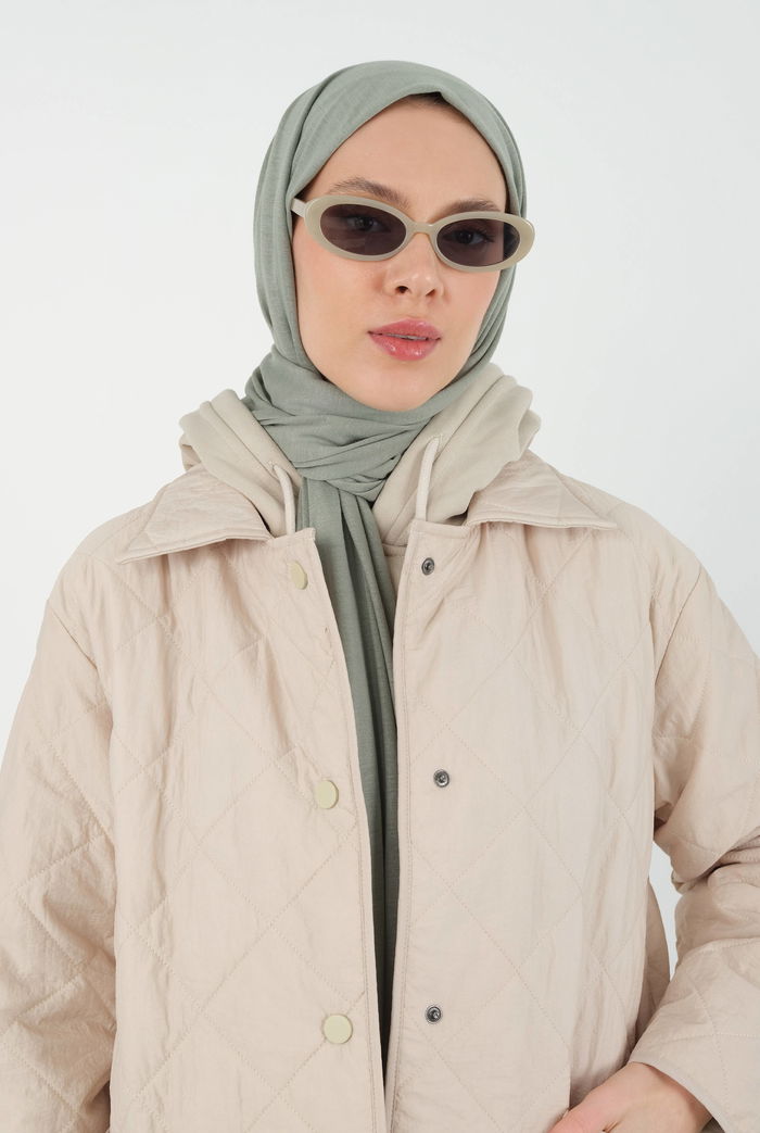 Combed Cotton Shawl Nile Green