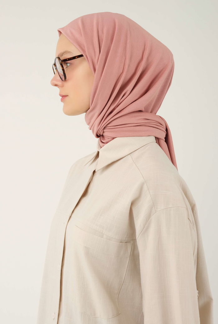 Combed Cotton Shawl Soft Pink