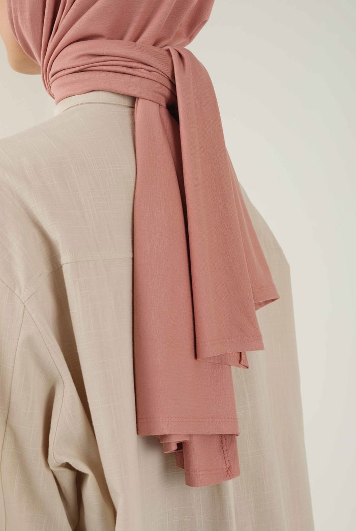 Combed Cotton Shawl Soft Pink