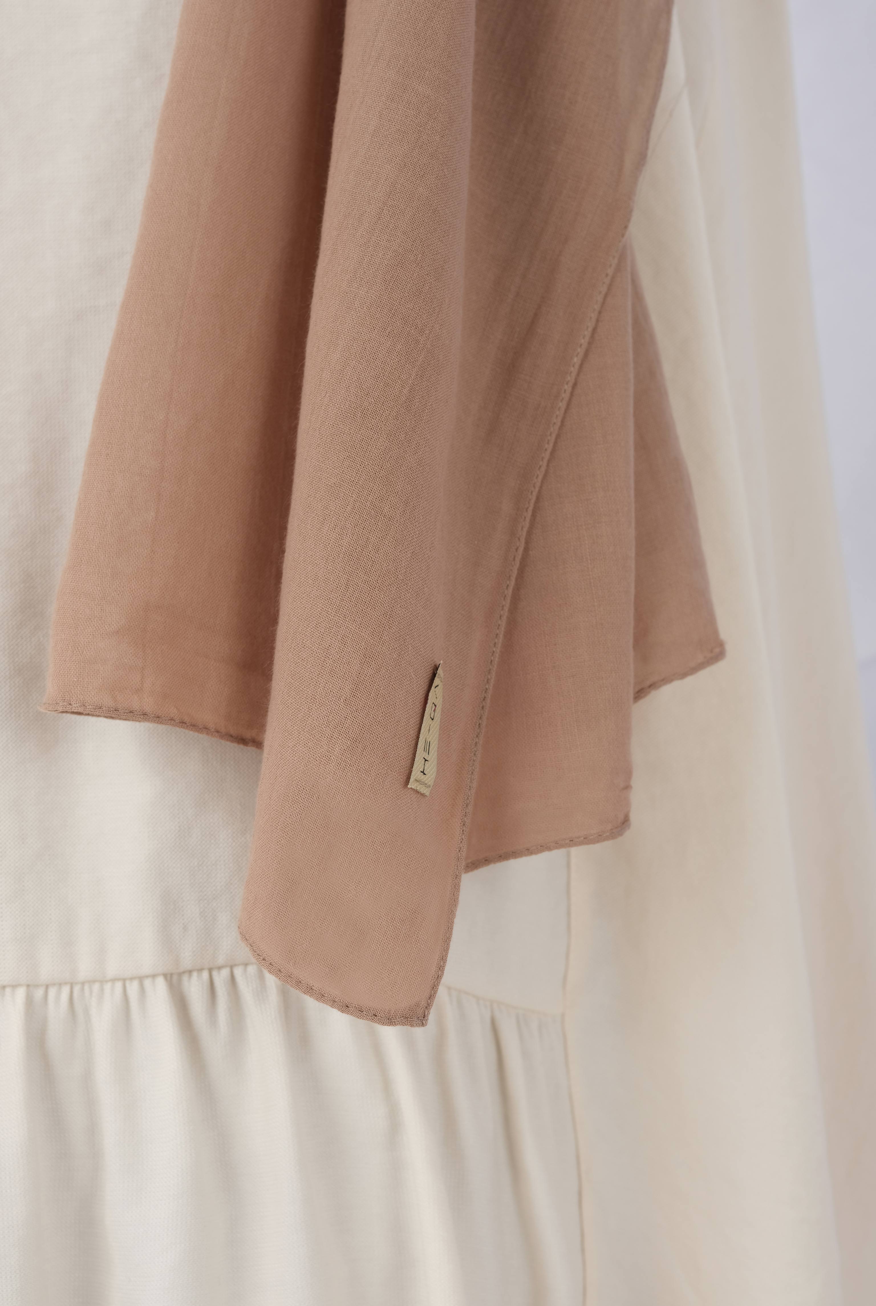 Cotton Shawl Light Hazelnut