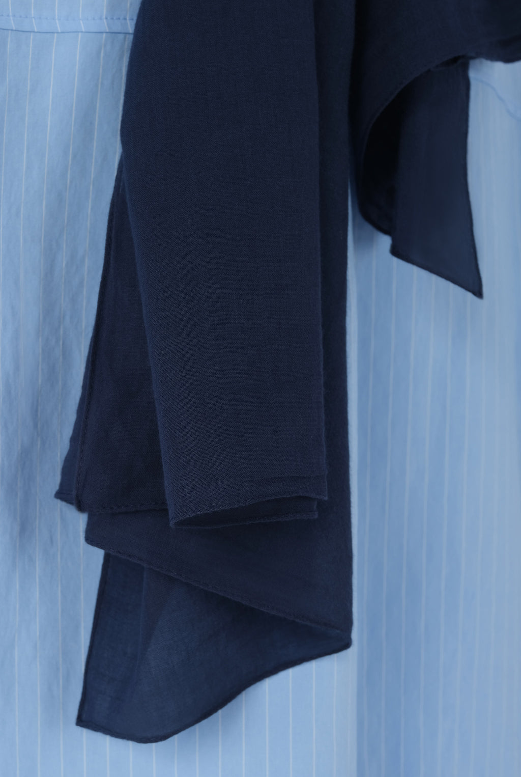 Cotton Shawl Office Navy Blue