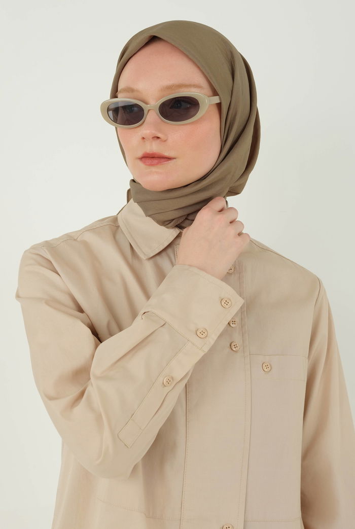 Soft Wrinkle Scarf Light Clay