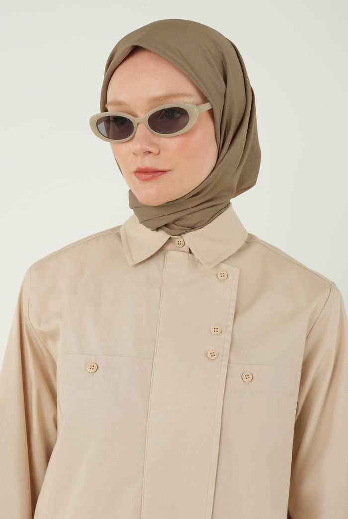 Soft Wrinkle Scarf Light Clay