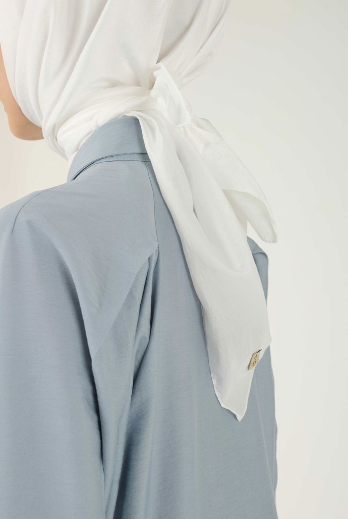 Soft Wrinkle Scarf Off White