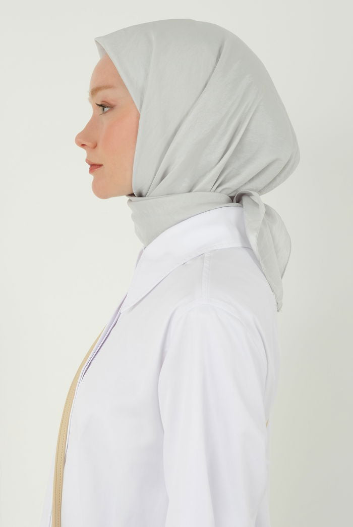 Soft Wrinkle Scarf Steam Gray
