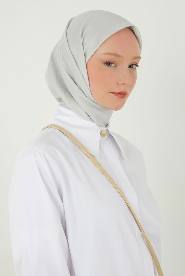 Soft Wrinkle Scarf Steam Gray