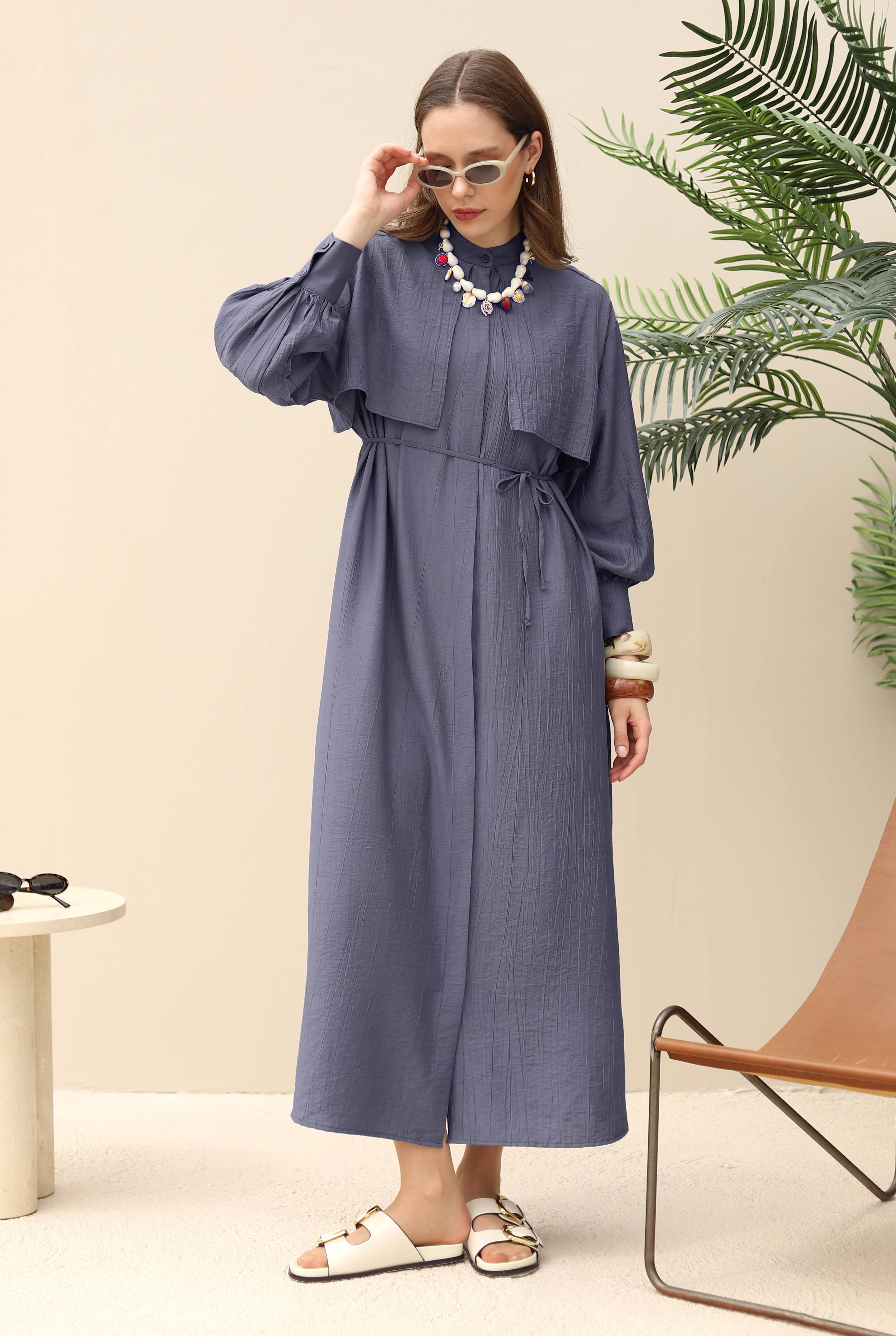 Windbreaker Dress Dark Lavender