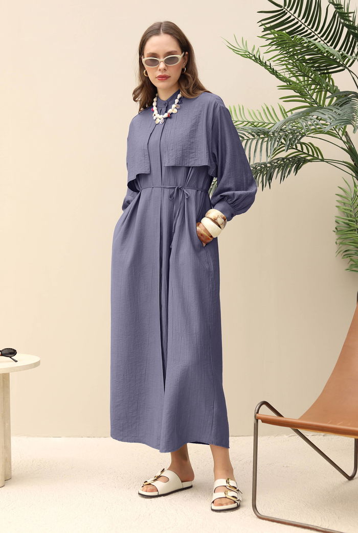 Windbreaker Dress Dark Lavender