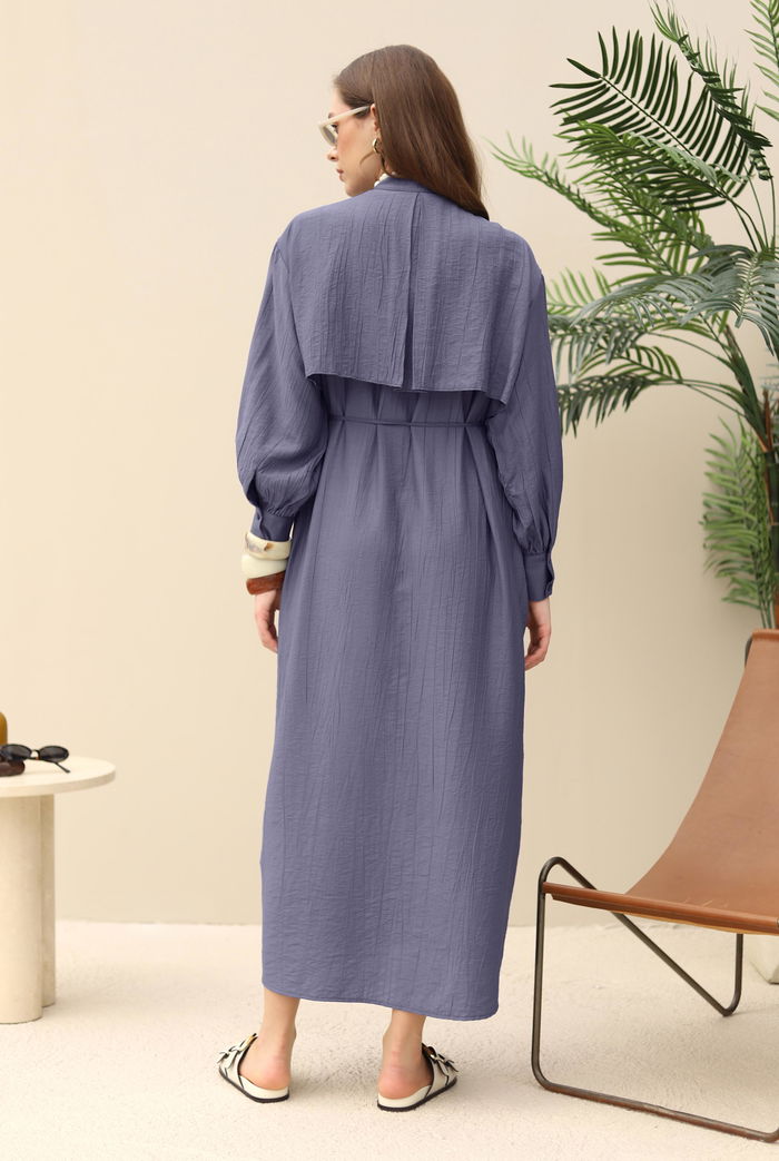 Windbreaker Dress Dark Lavender